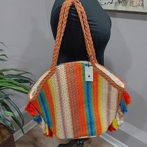 NWTS Shade & Shore Multi Color Beach Tote